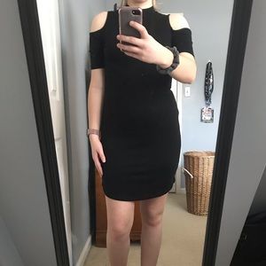Black fitted dress